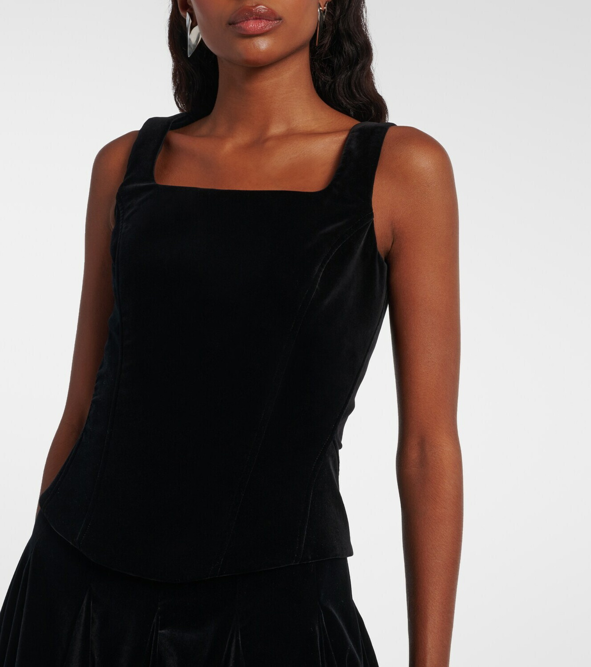 Max Mara Cotton velvet corset