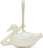 Simone Rocha Off-White Pearl Duck Pouch