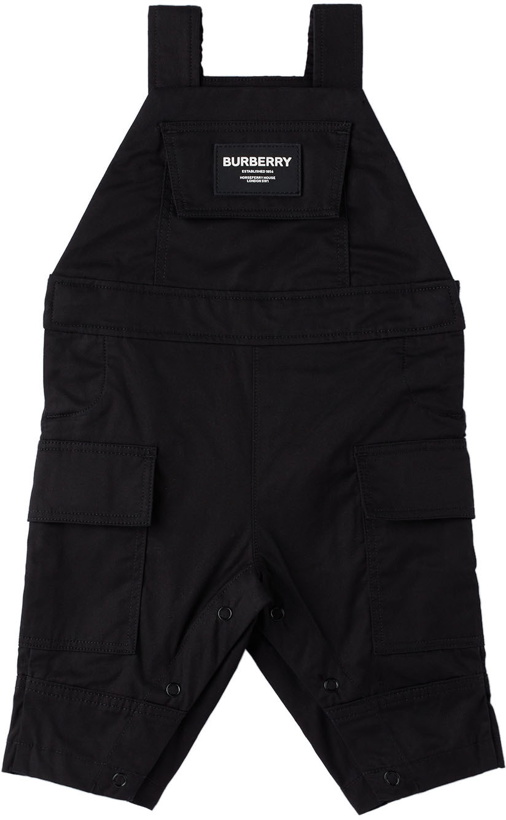 Photo: Burberry Baby Black Marvin Overalls