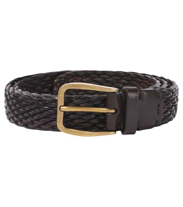 Photo: Brunello Cucinelli Braided leather belt