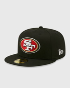 New Era Side Patch 59 Fifty Saf49 E  Blkotc Black - Mens - Caps