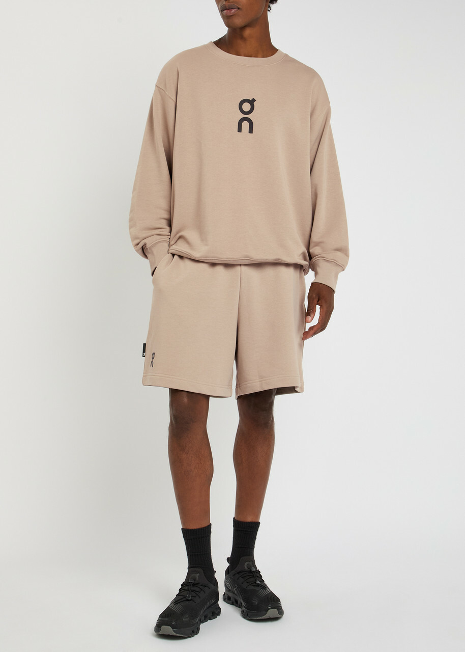 ON Club Logo Cotton-blend Sweatshirt Beige