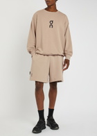 ON Club Logo Cotton-blend Sweatshirt Beige