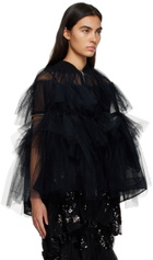 Simone Rocha Black Tiered Jacket
