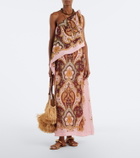 Alémais Porter printed one-shoulder maxi dress