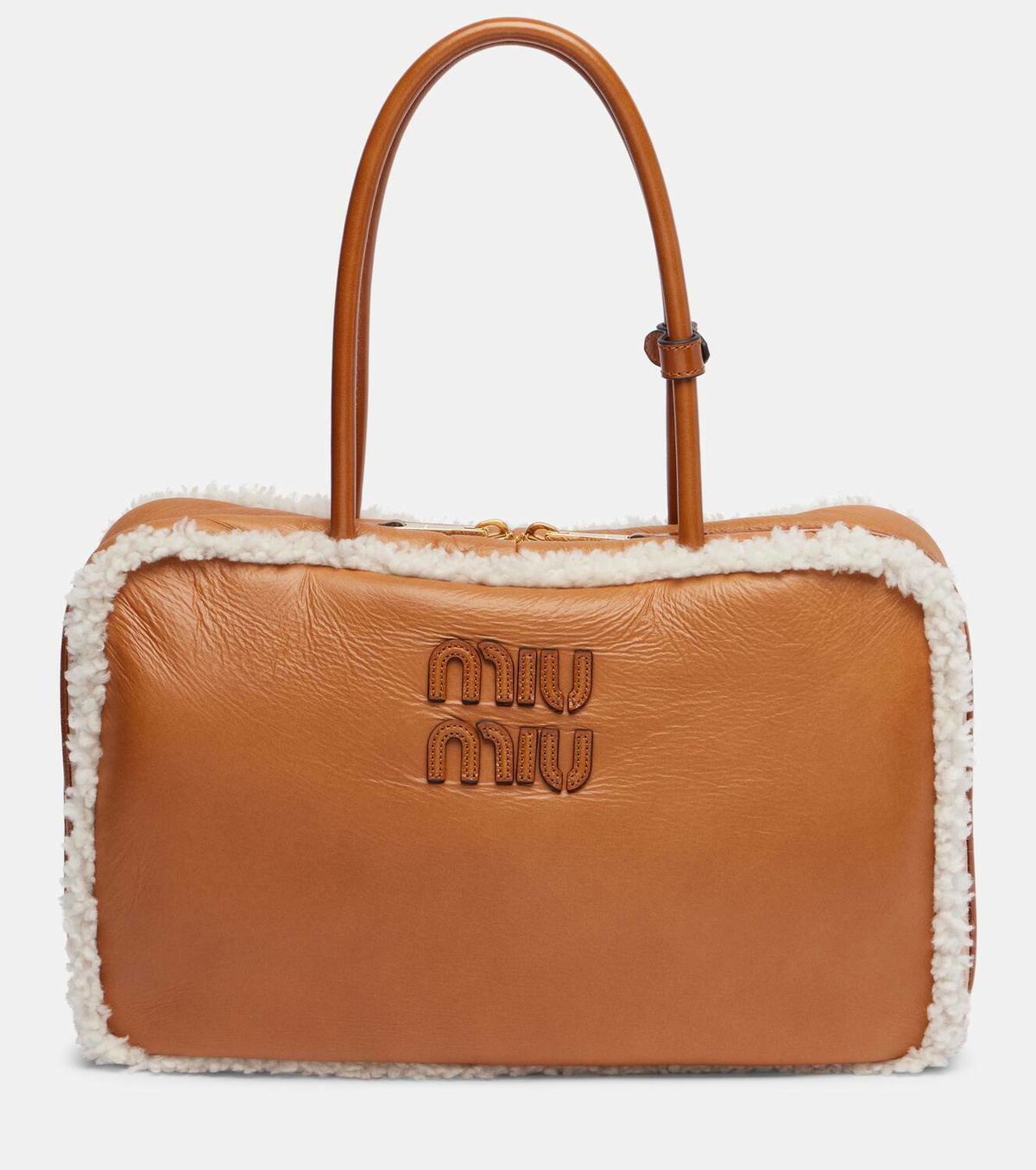 ハンドバッグ MIU MIU BEAU LARGE LEATHER HANDBAG Miu Miu Beau Large leather tote bag Miu Miu
