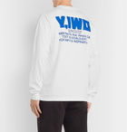 Y,IWO - Printed Cotton-Jersey T-Shirt - White