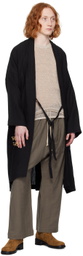 Jan-Jan Van Essche Black Long Coat