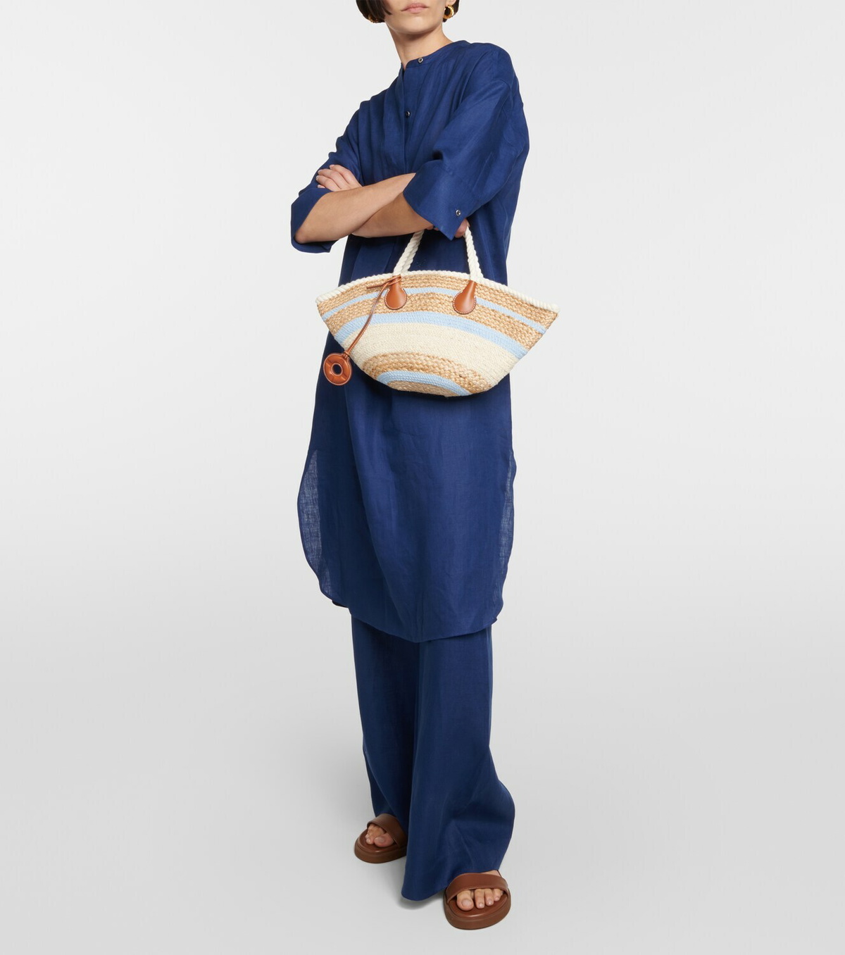 直営店【Loro Piana】ミニビーチバッグ Loro Piana Beach Mini striped tote bag Loro Piana