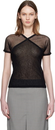 Paloma Wool Black Olimpia Mesh T-shirt