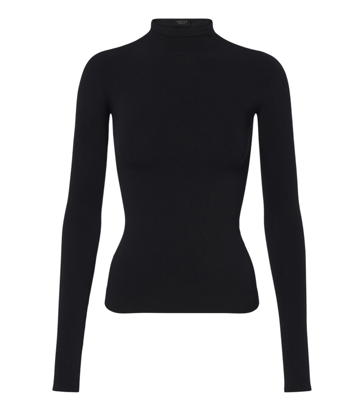 Photo: Gucci Jersey turtleneck top