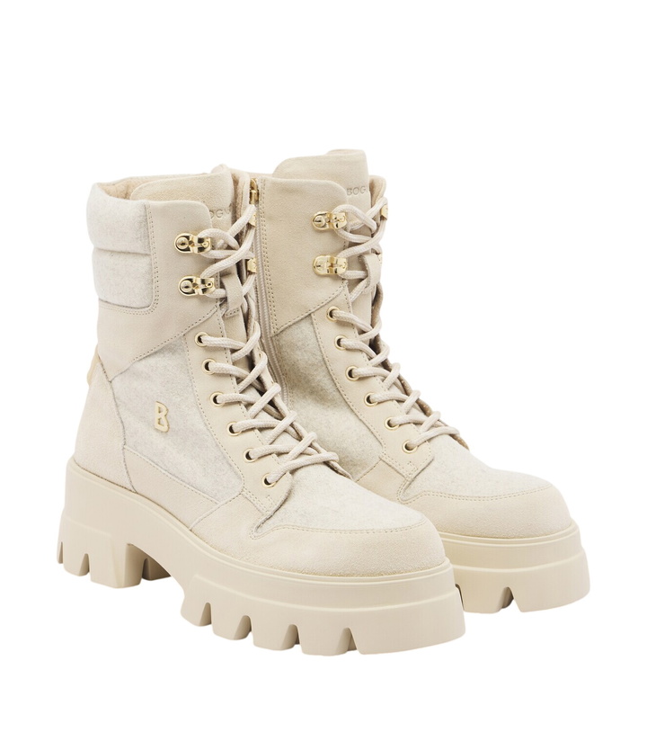 Photo: Bogner Sapporo suede-trimmed lace-up boots