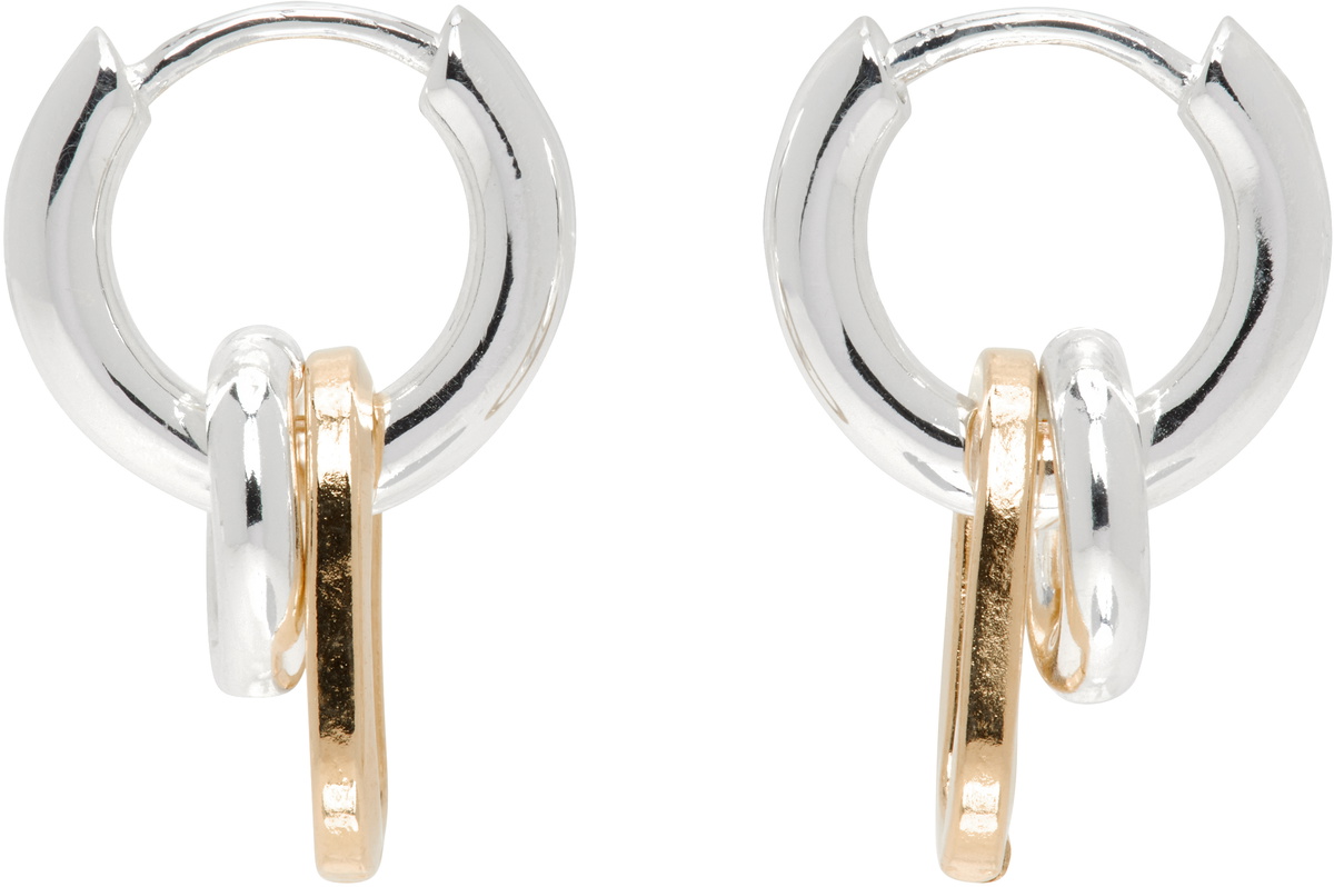 Laura Lombardi Silver & Gold Fara Earrings