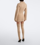 Aya Muse Cursa ribbed-knit wool minidress and tights set