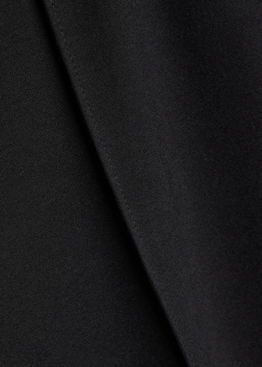 Eileen Fisher Cropped Straight-leg cut Jersey Trousers Black