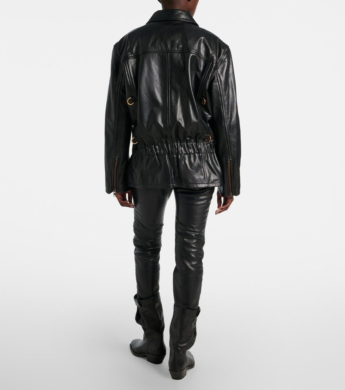 Isabel Marant Caitlyn belted leather jacket