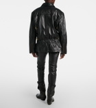 Isabel Marant Caitlyn belted leather jacket