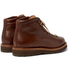 Brunello Cucinelli - Shearling-Lined Leather Boots - Brown