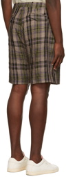 Paul Smith Khaki Linen Shorts