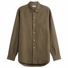 Kaptain Sunshine Men's Regular Collar Shirt Stripe in Brown