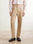 Polo Ralph Lauren - Straight-Leg Pleated Linen Suit Trousers - Neutrals
