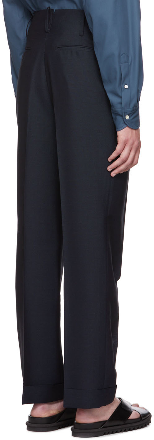 Factor's Navy Wool Trousers
