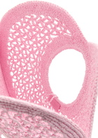 Jacquemus Le Spiaggia Coeur Heart Raffia Tote bag - Pink - One Size