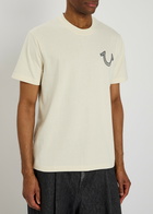 True Religion Skeleton Logo-embroidered Cotton T-shirt White