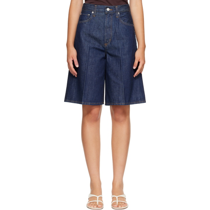 Photo: AGOLDE Navy Nolan Denim Shorts