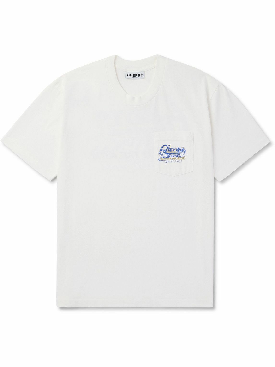 Cherry Los Angeles - Oversized Logo-Print Cotton-Jersey T Cherry Los Angeles - Oversized Logo-Print Cotton-Jersey T