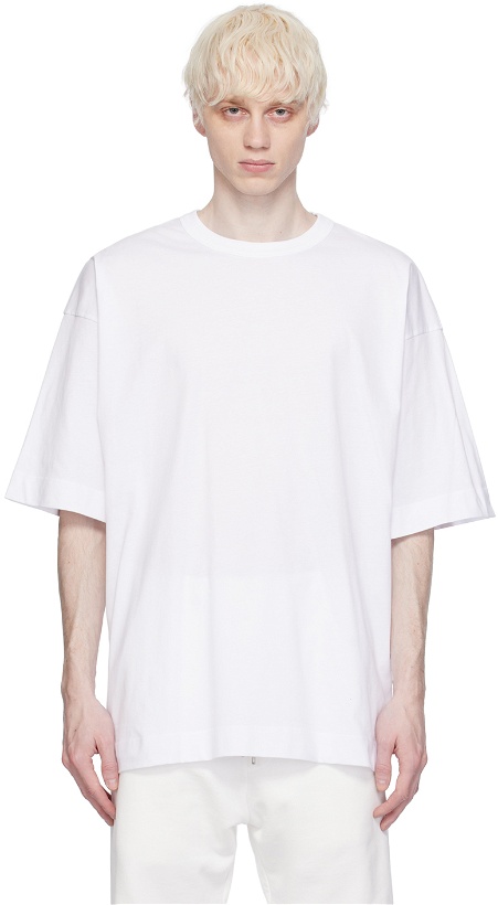 Photo: Dries Van Noten White Dropped Shoulders T-Shirt