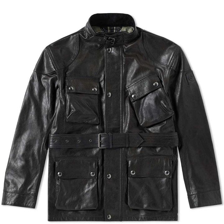 Photo: Belstaff Panther Leather Jacket Brown