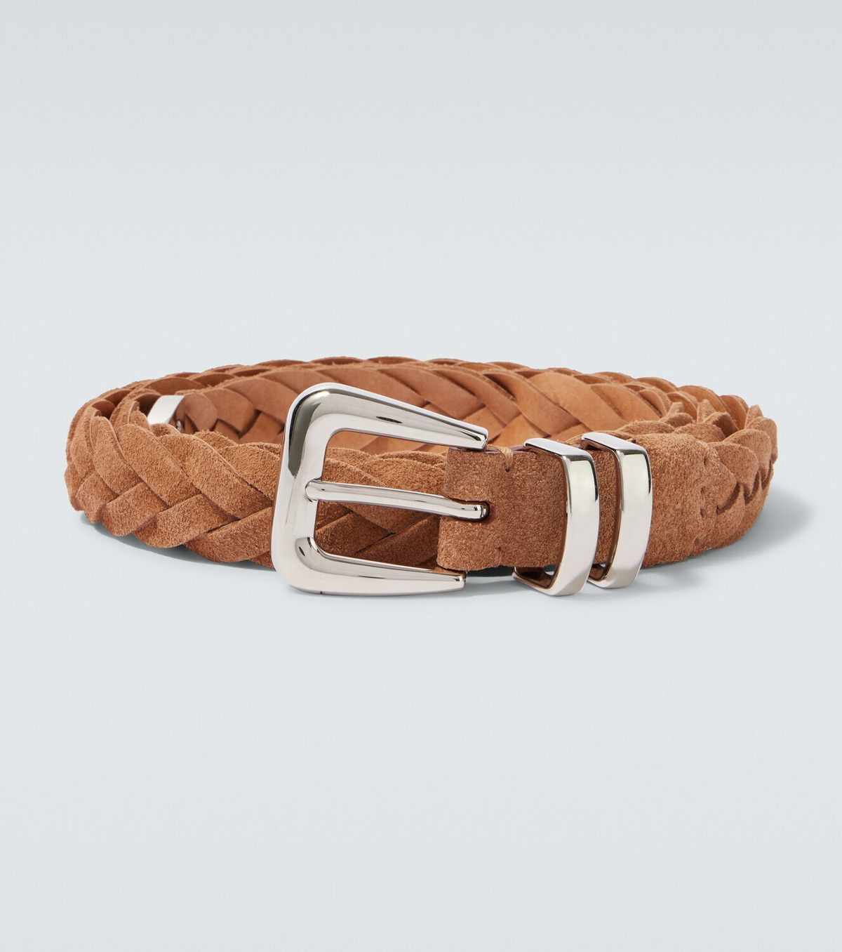 Brunello Cucinelli Braided suede belt