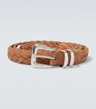 Brunello Cucinelli Braided suede belt
