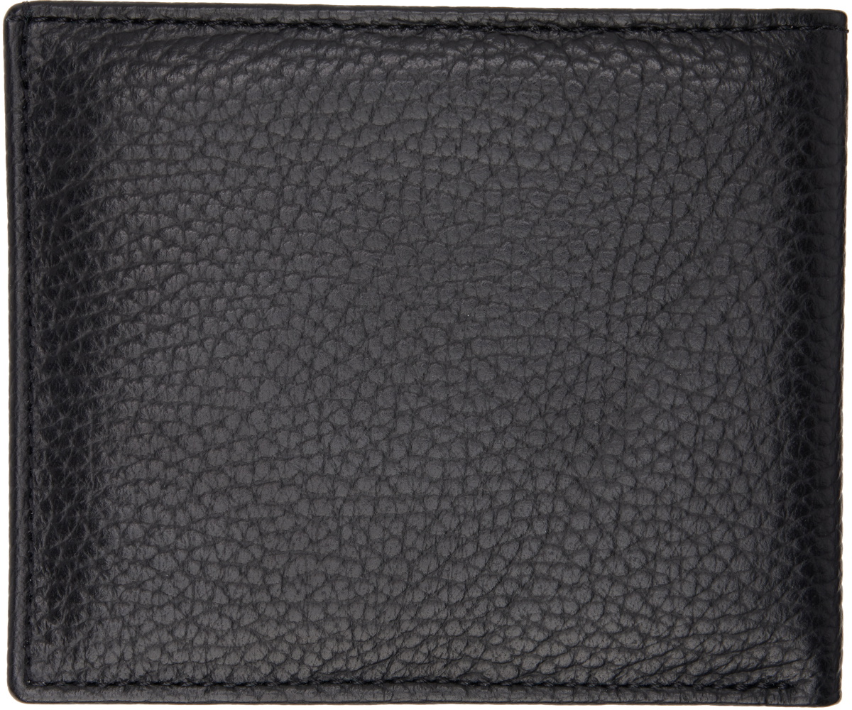 Maison Kitsuné Black Profile Fox Bifold Wallet