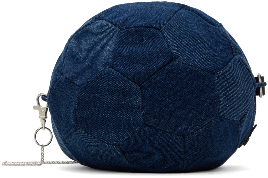 Bless Navy BC Football Denim Bag