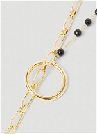 Rosary Bead Necklace in Gold