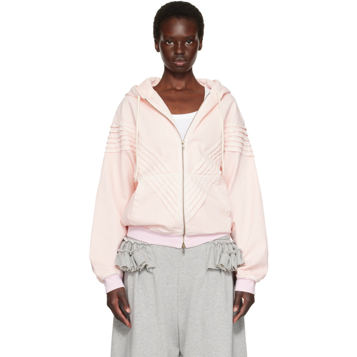 Photo: Stefan Cooke Pink Chevron Hooded Jacket