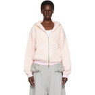 Stefan Cooke Pink Chevron Hooded Jacket