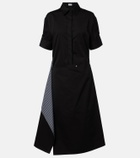 Loewe Deconstructed gabardine shirt dress