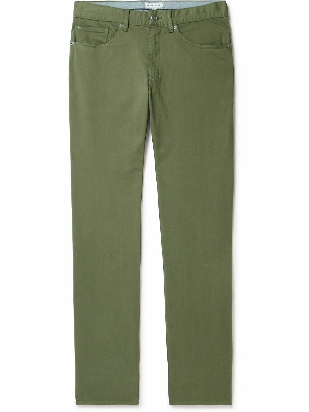 Photo: Peter Millar - Ultimate Stretch Cotton and Modal-Blend Sateen Trousers - Green