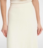 Zimmermann Illuminate pleated ribbed-knit midi skirt