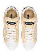 DOLCE & GABBANA - Portofino Faux Fur Sneakers