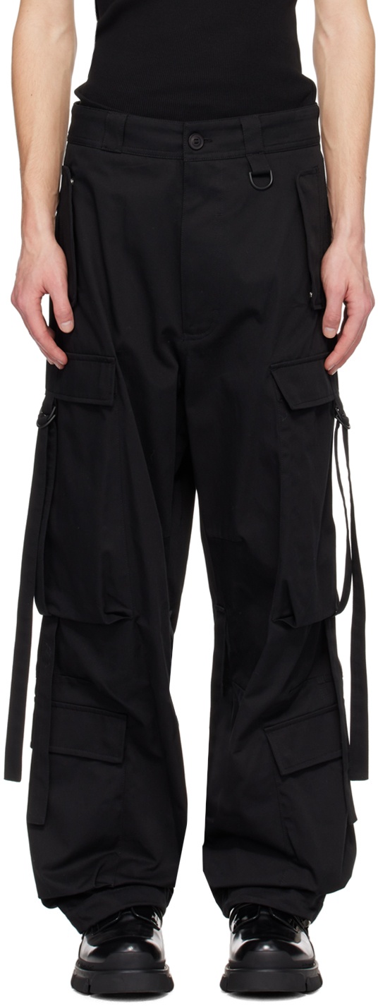 Photo: Givenchy Black Extended Trim Cargo Pants