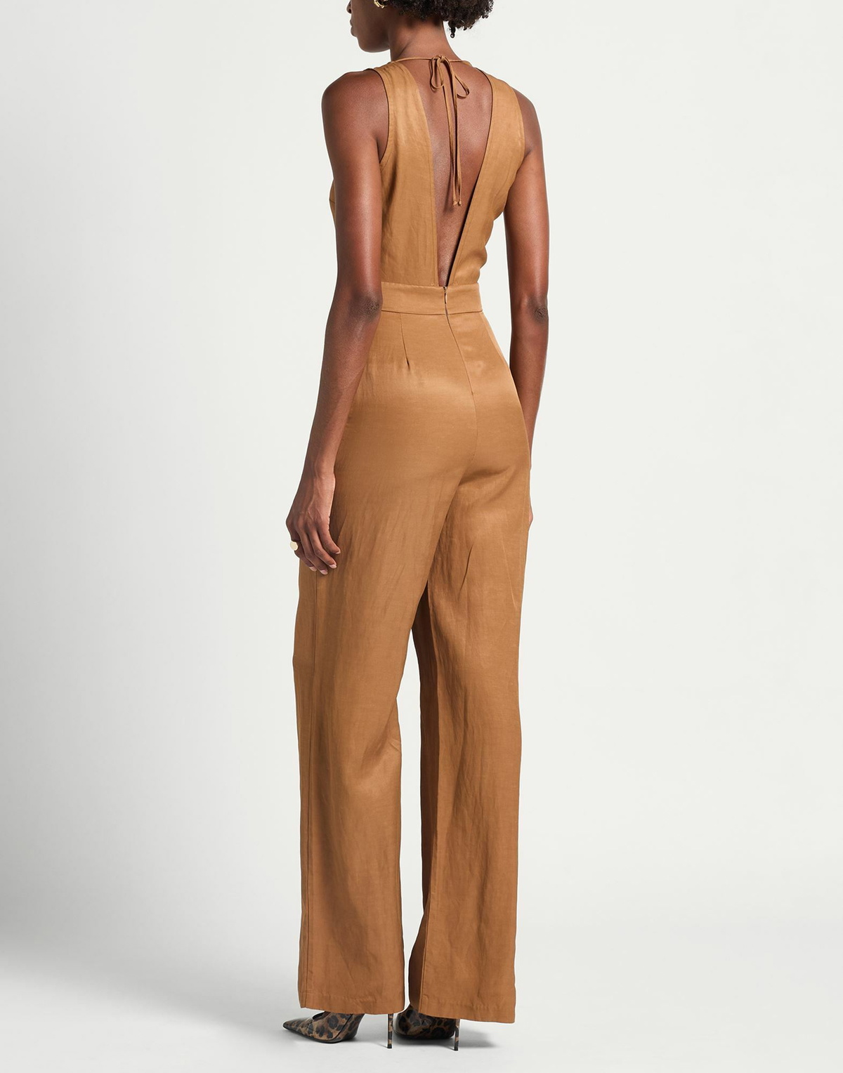 Alessia Santi Womens Jumpsuit Camel