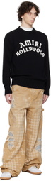 AMIRI Black 'Amiri Hollywood' Crew Sweater