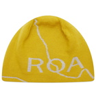ROA Men's Logo Beanie in Yellow 