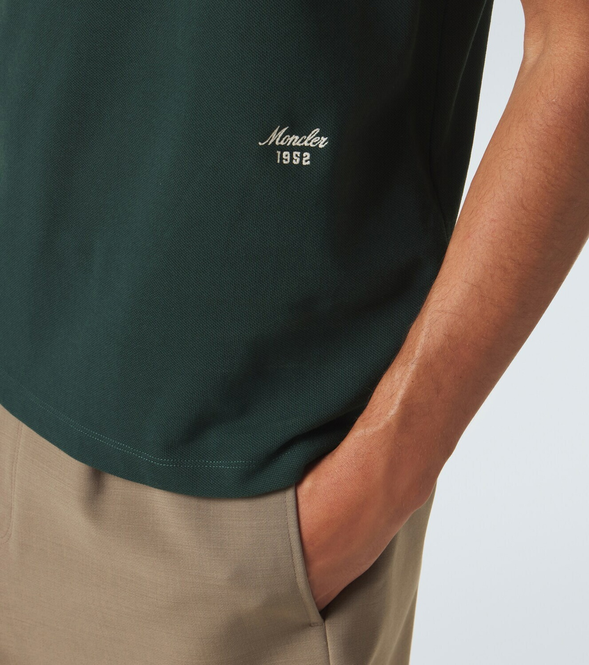 Moncler Cotton piqué polo shirt