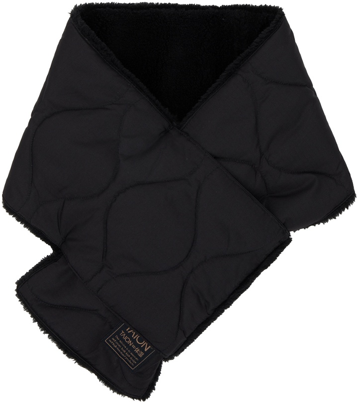 Photo: TAION Reversible Black Military Down Scarf