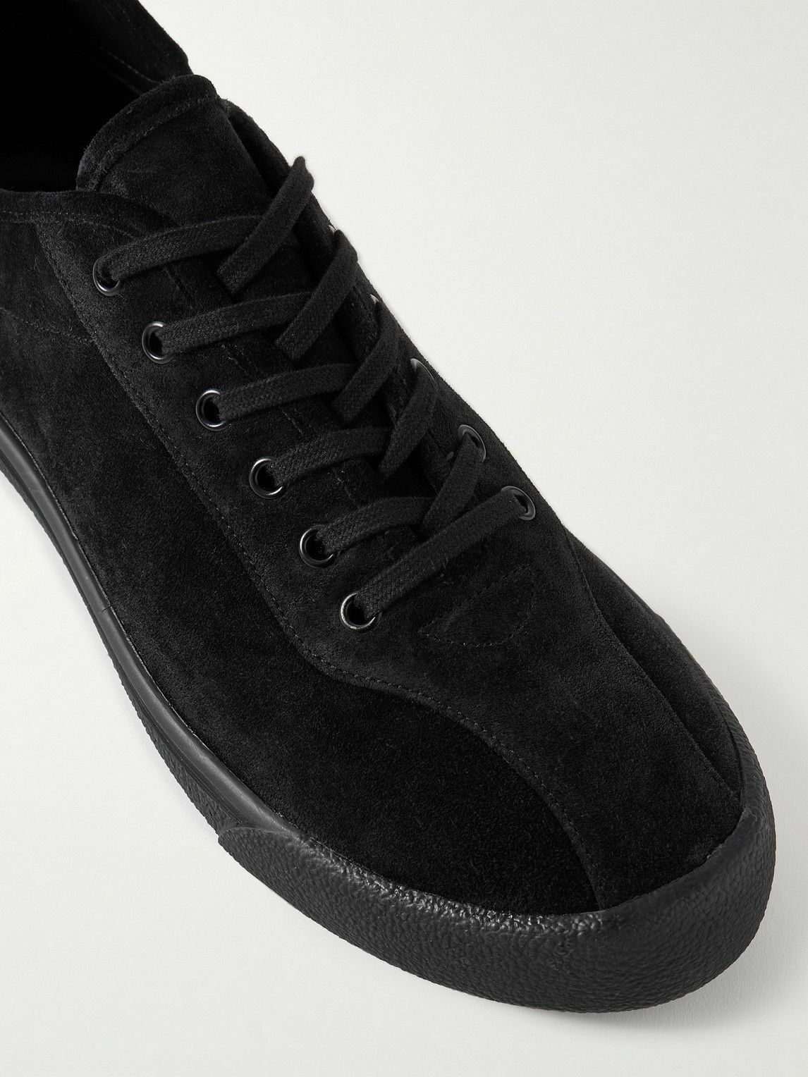 The Row - Suede Sneakers - Black